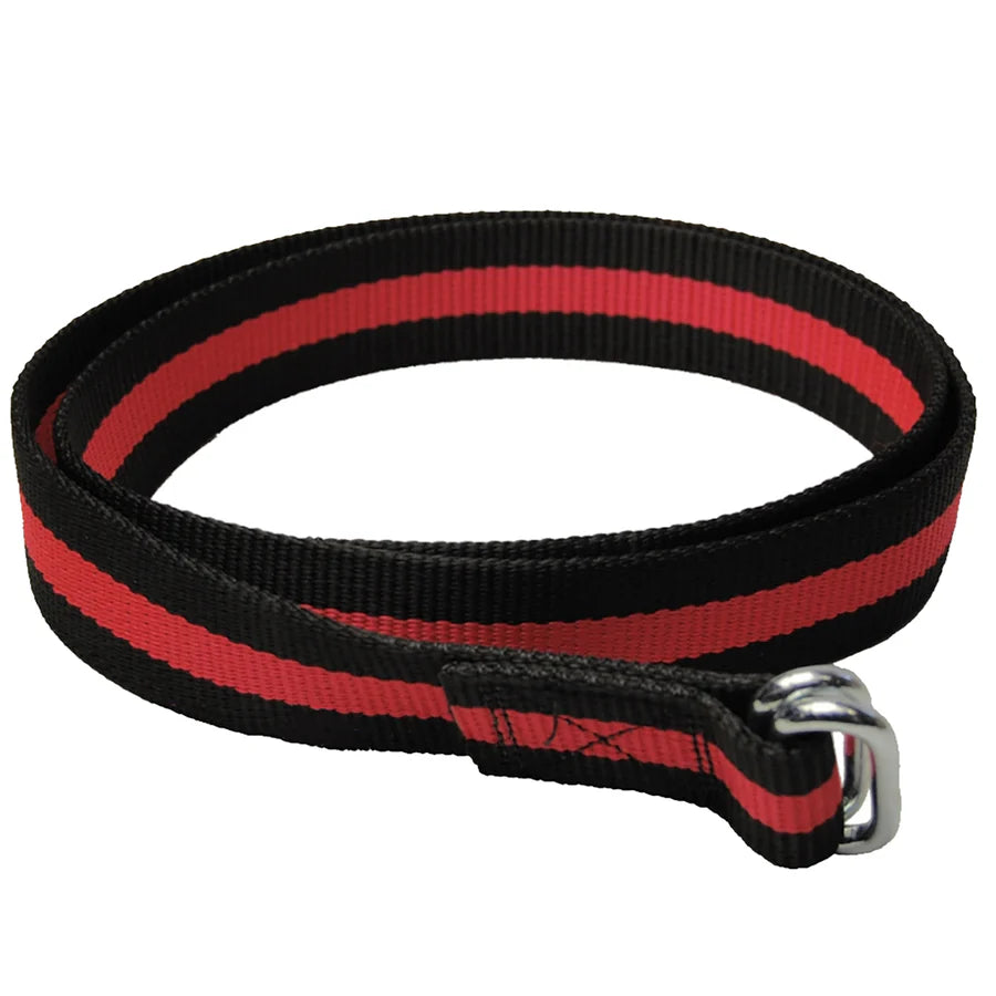 Halsband Schwarz Rot mit Gliederschnalle