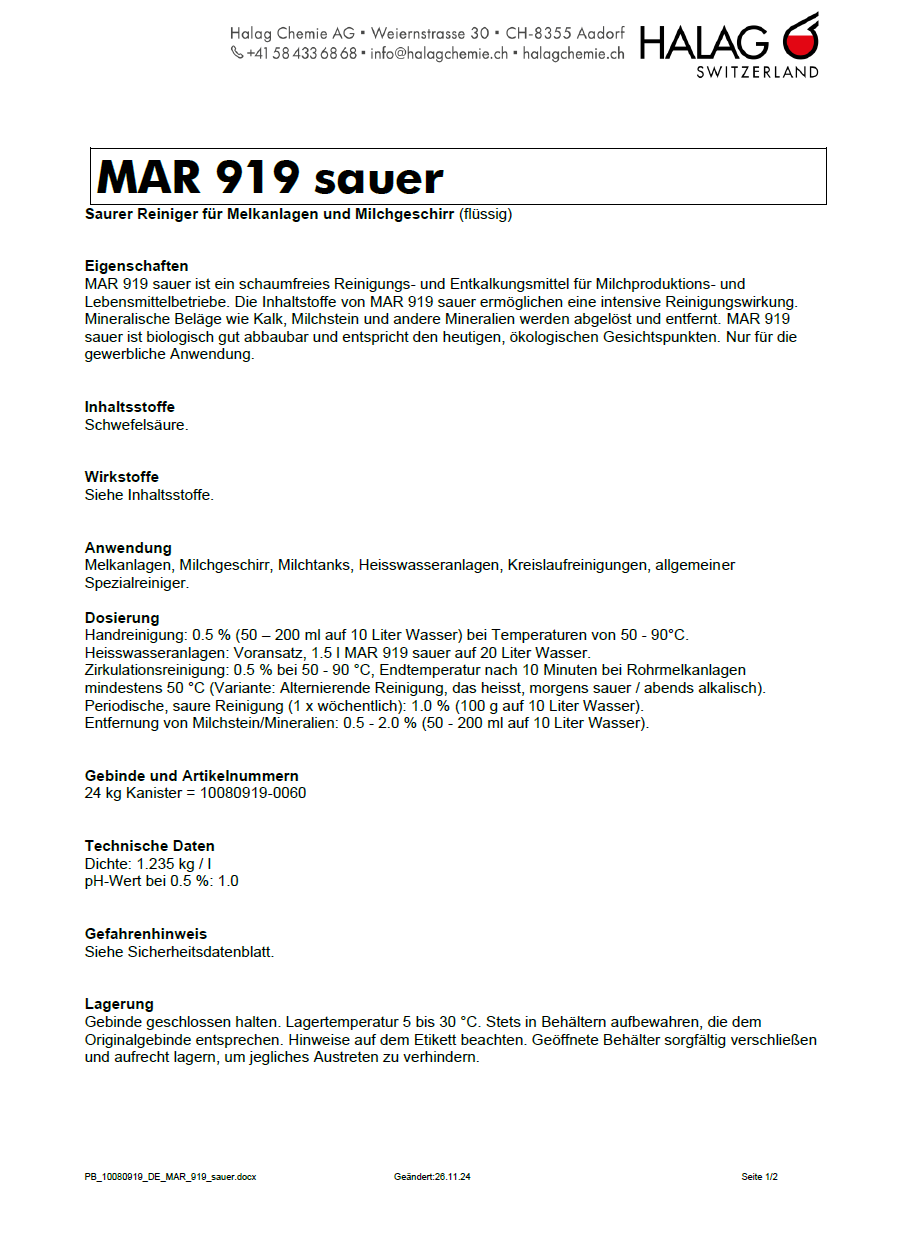MAR 919 sauer 70 kg
