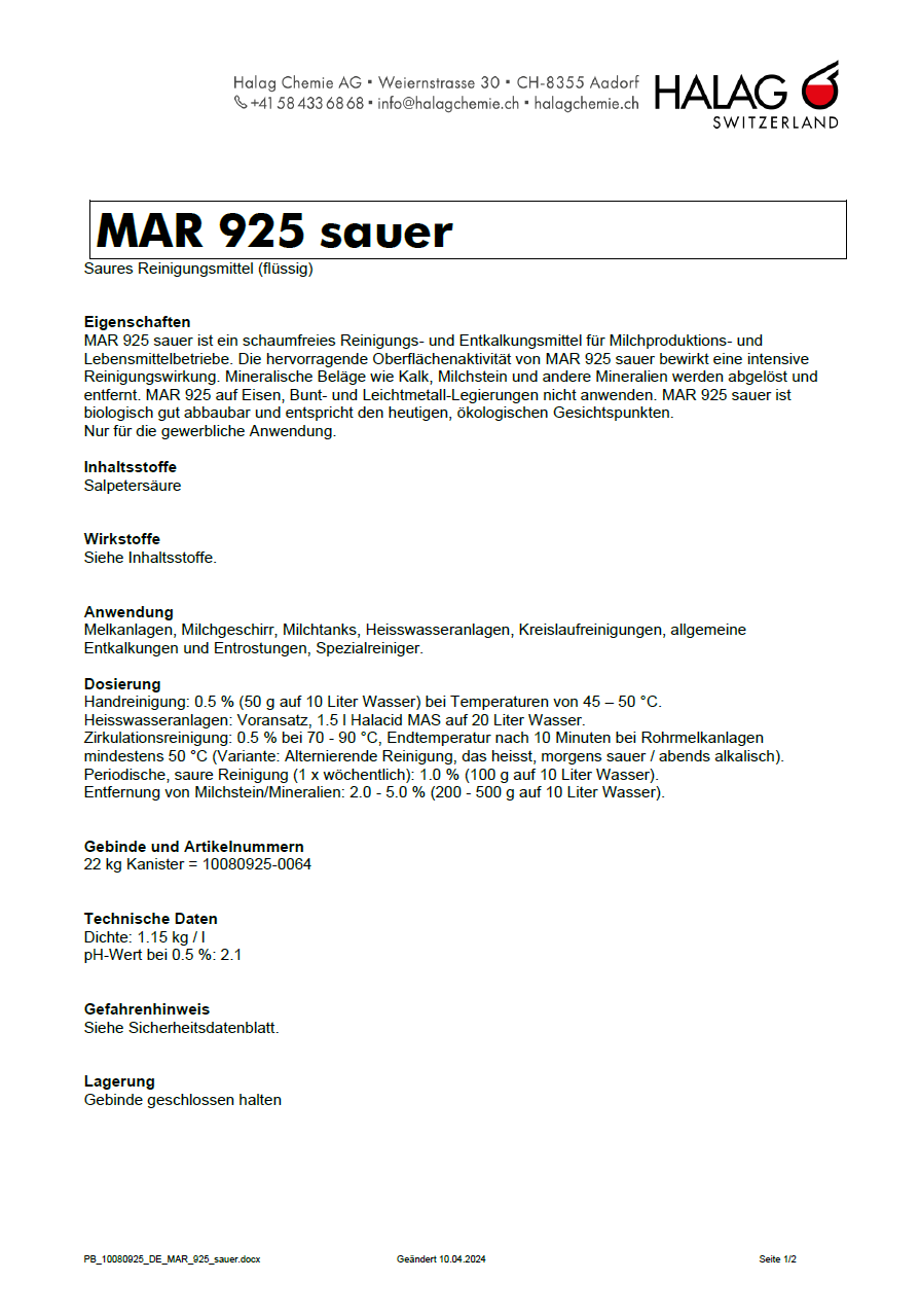 MAR 925 sauer