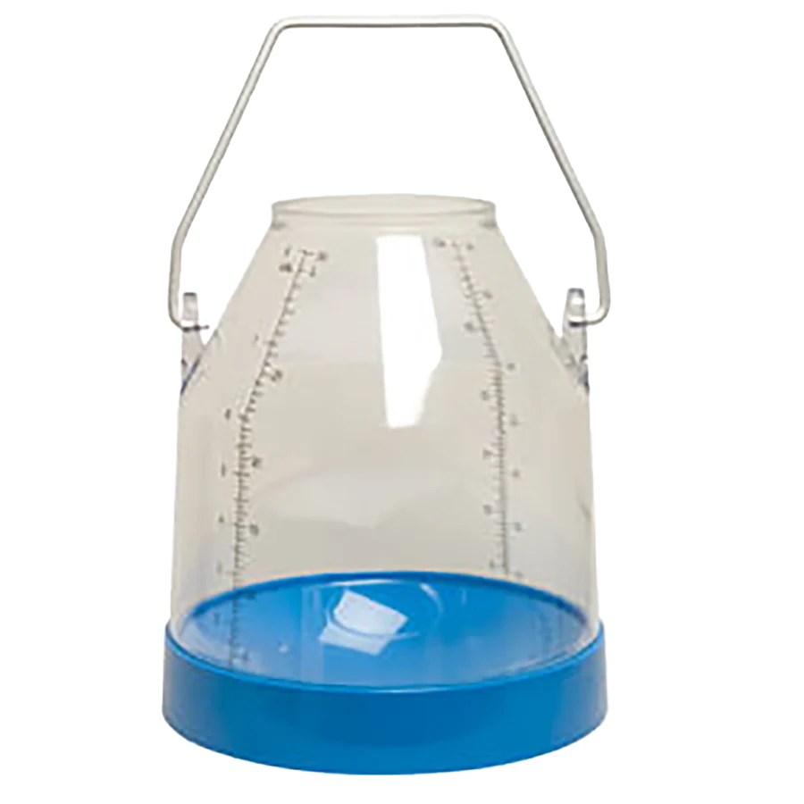 Milcheimer aus blauem Kunststoff, 30 Liter